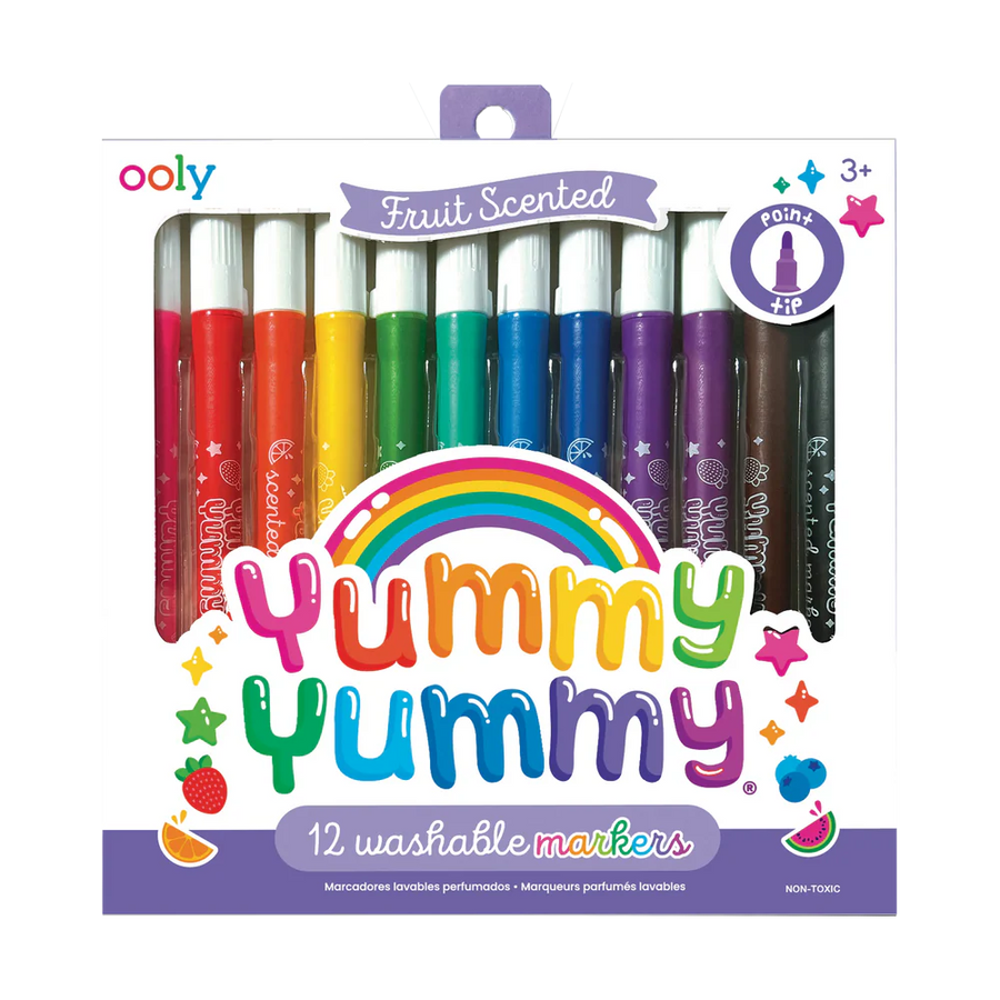 Yummy Washable Scented Markers (12 count)