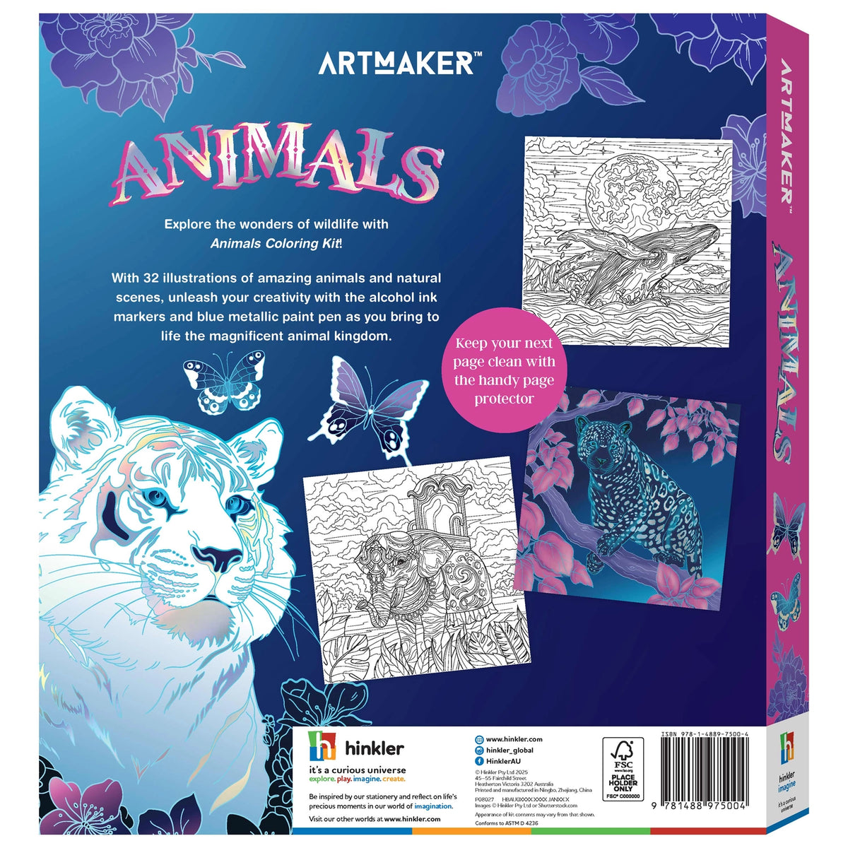 Art Maker Animals Coloring Kit