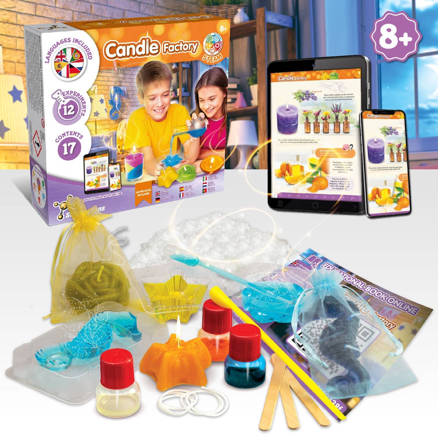 Candle Factory - Educational Toy for Kids (7 Languages)