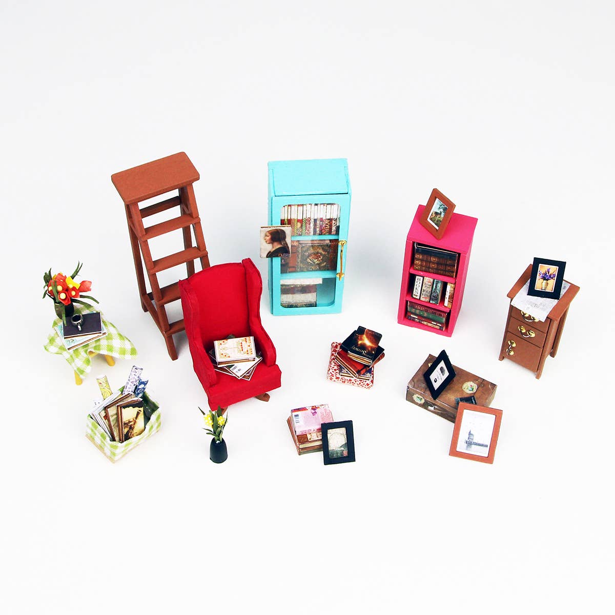 DIY Miniature House Kit: Sam's Study