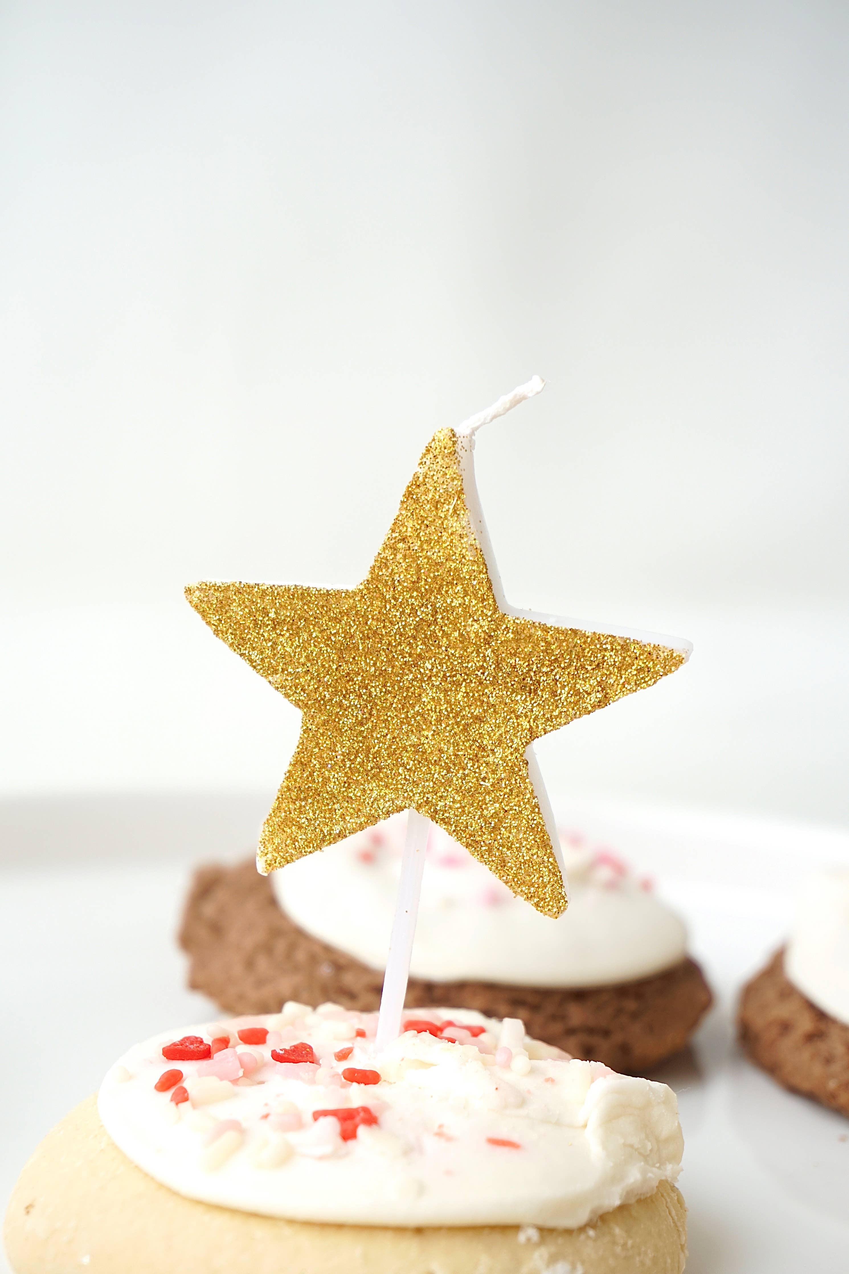 Star Glitter Candle