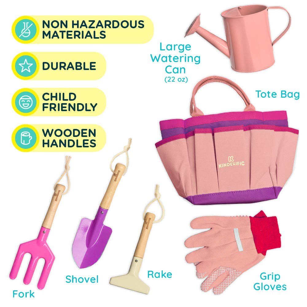 KIDS GARDENING SET - PINK