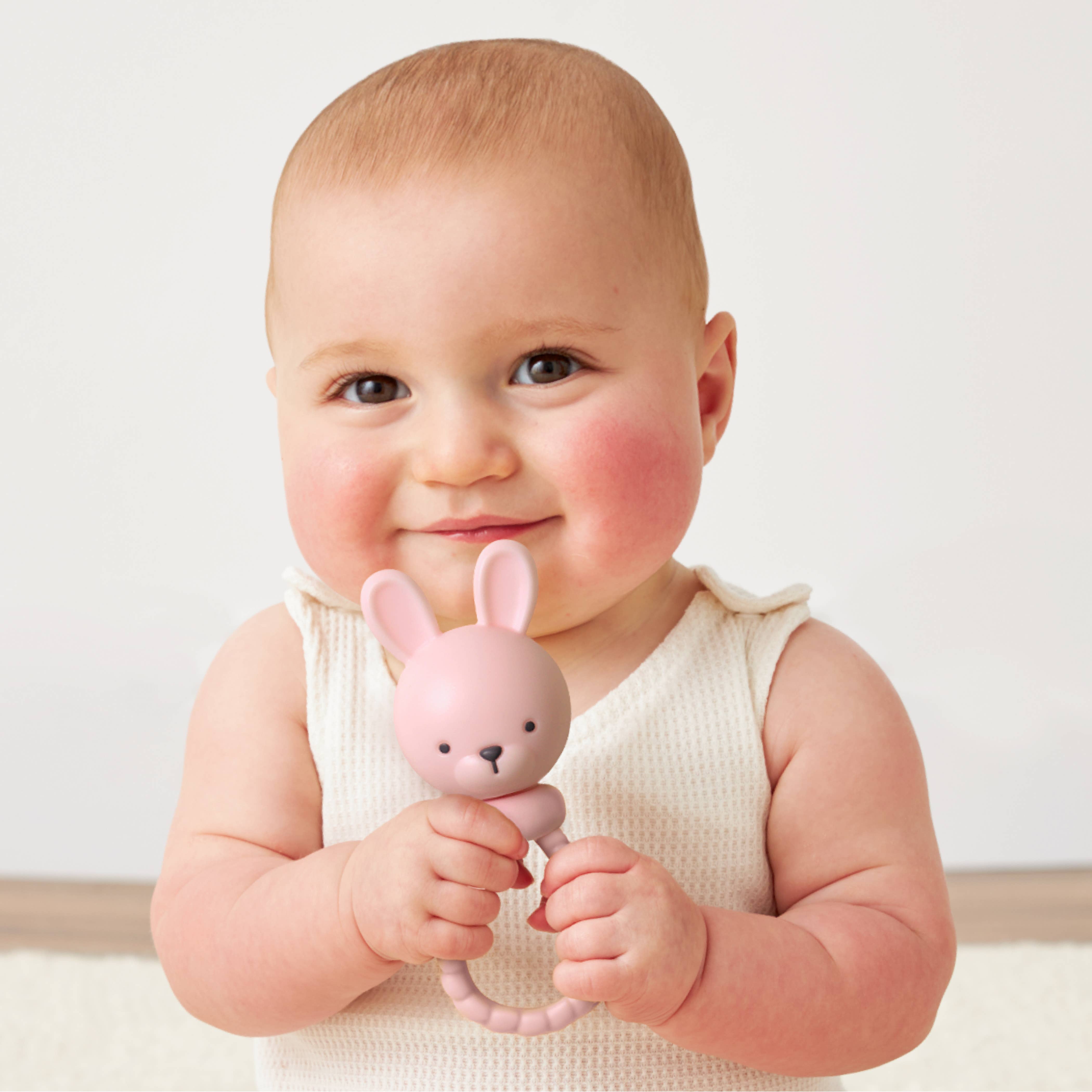 Pink Bunny Sweetie Rattle