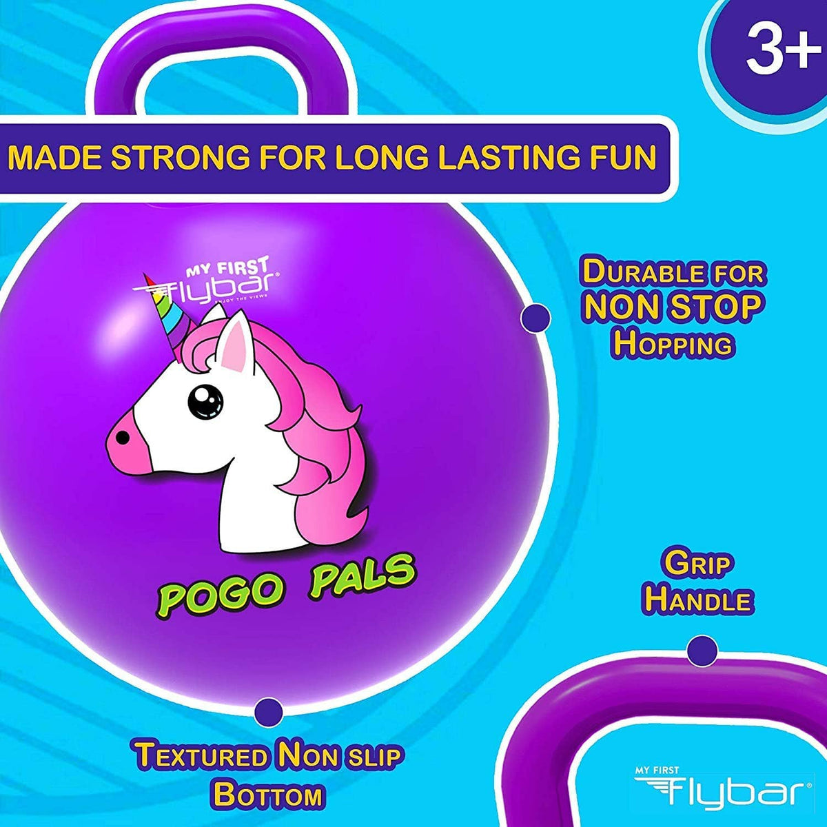 MFF Pogo Pals Hopper Ball - Unicorn - Small