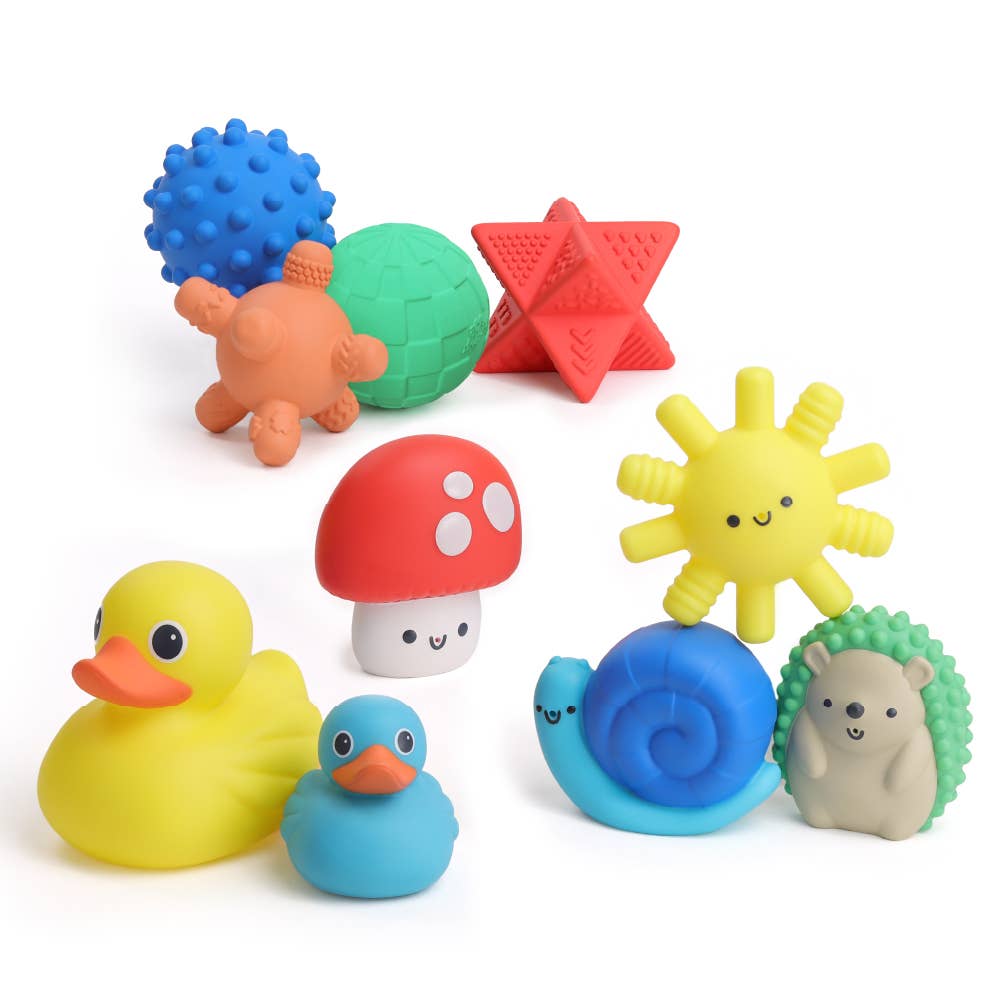 Itzy Splash Bath + Water Toys