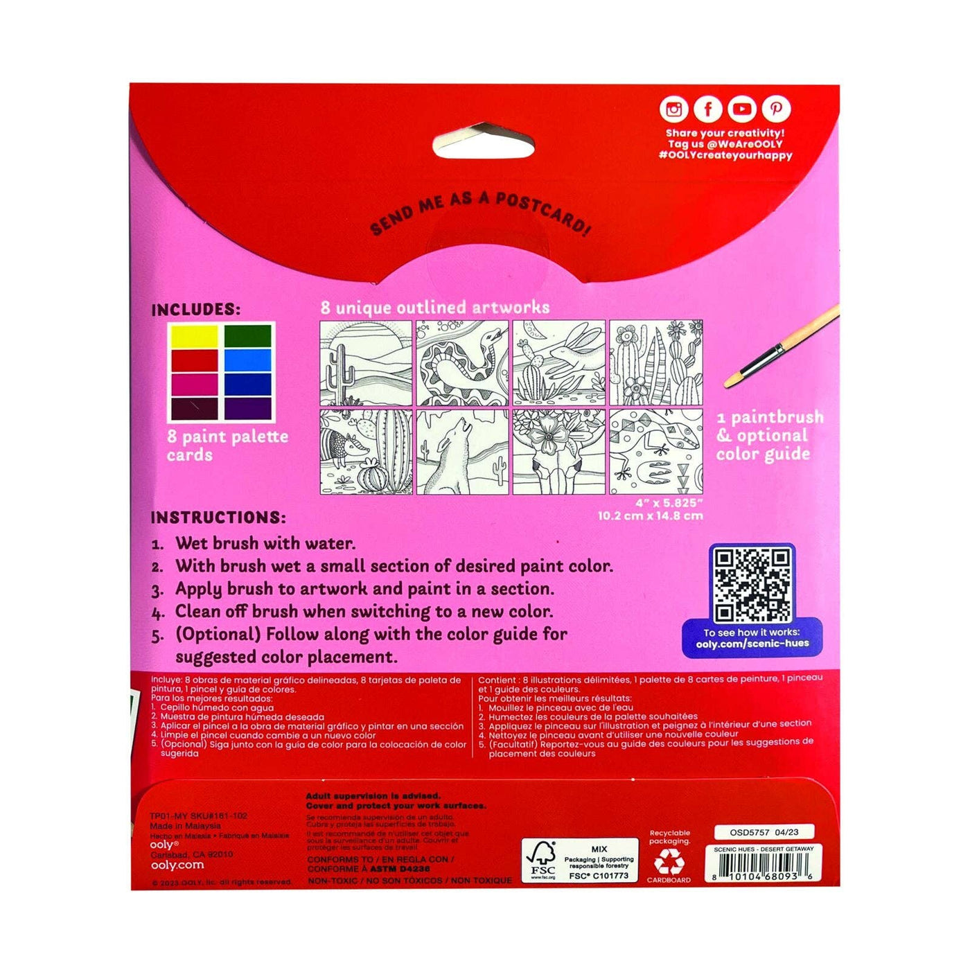 Scenic Hues: D.I.Y. Watercolor Art Kit - Desert Getaway