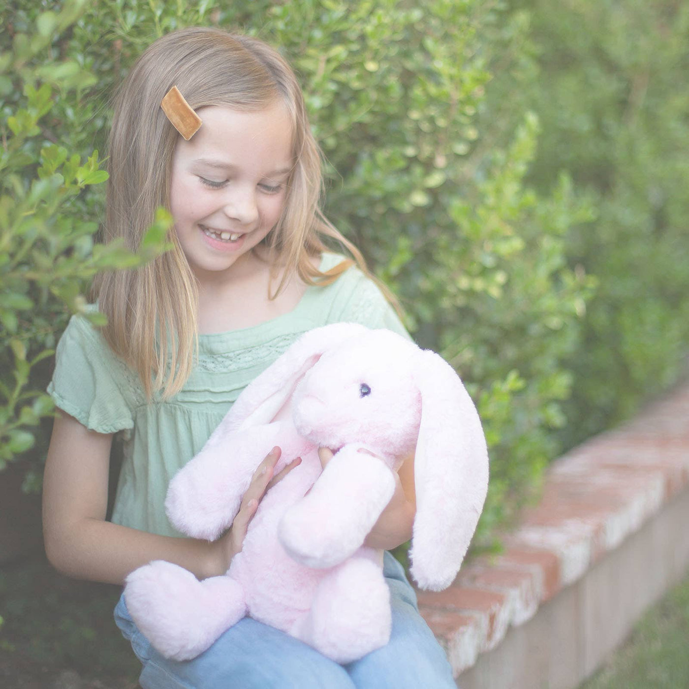 World's Softest Lushee 16 inch - BriBri Pink Bunny Plush Toy
