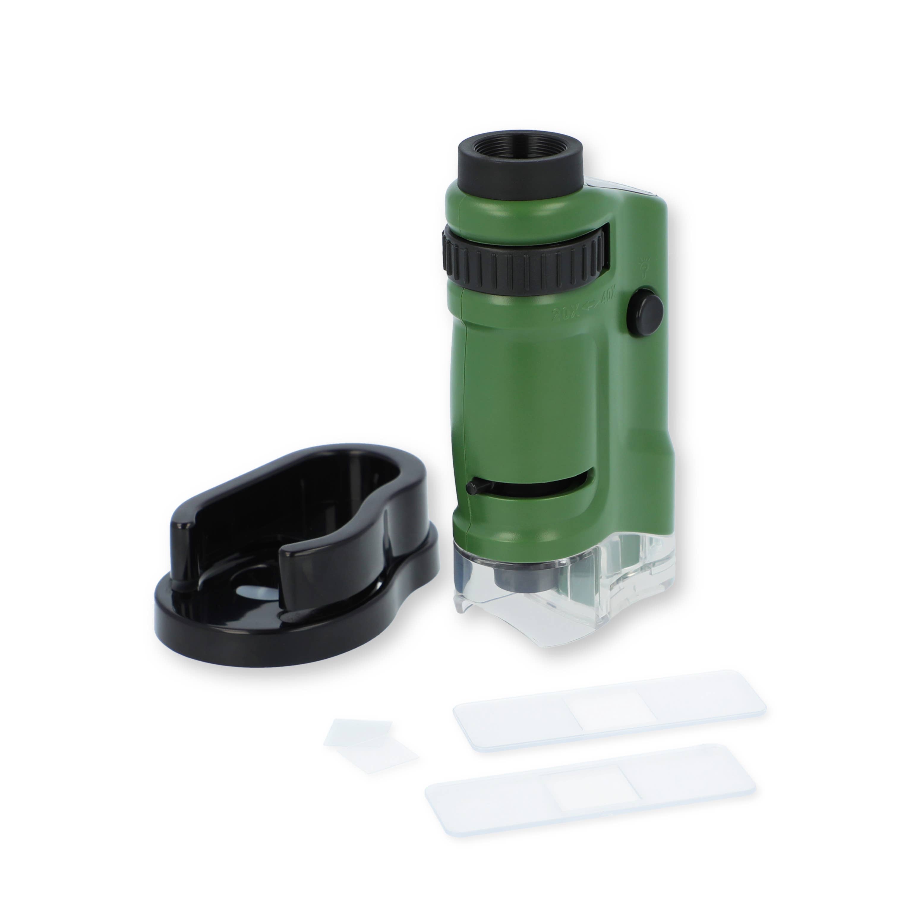 20x-40x, Zoom LED Lighted Pocket Microscope - Science Fun
