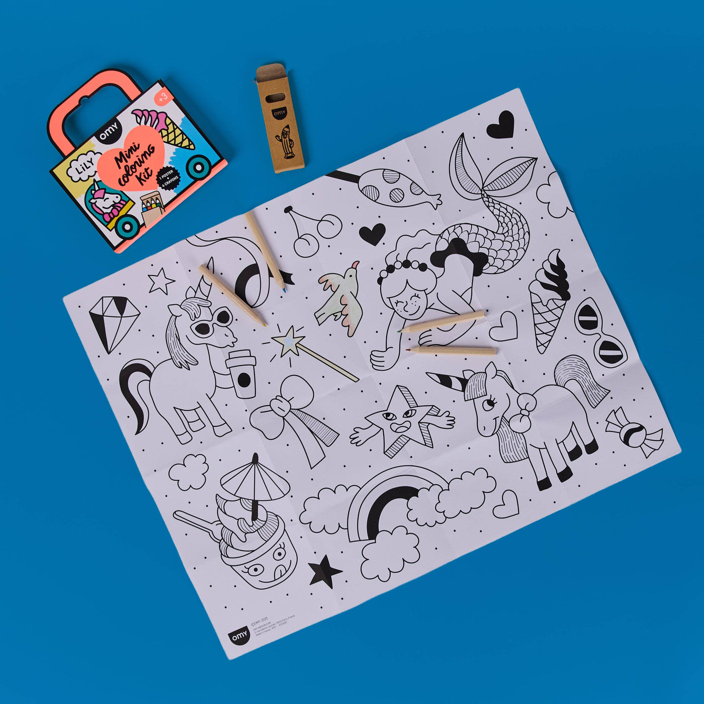 MINI POCKET COLORING - UNICORN