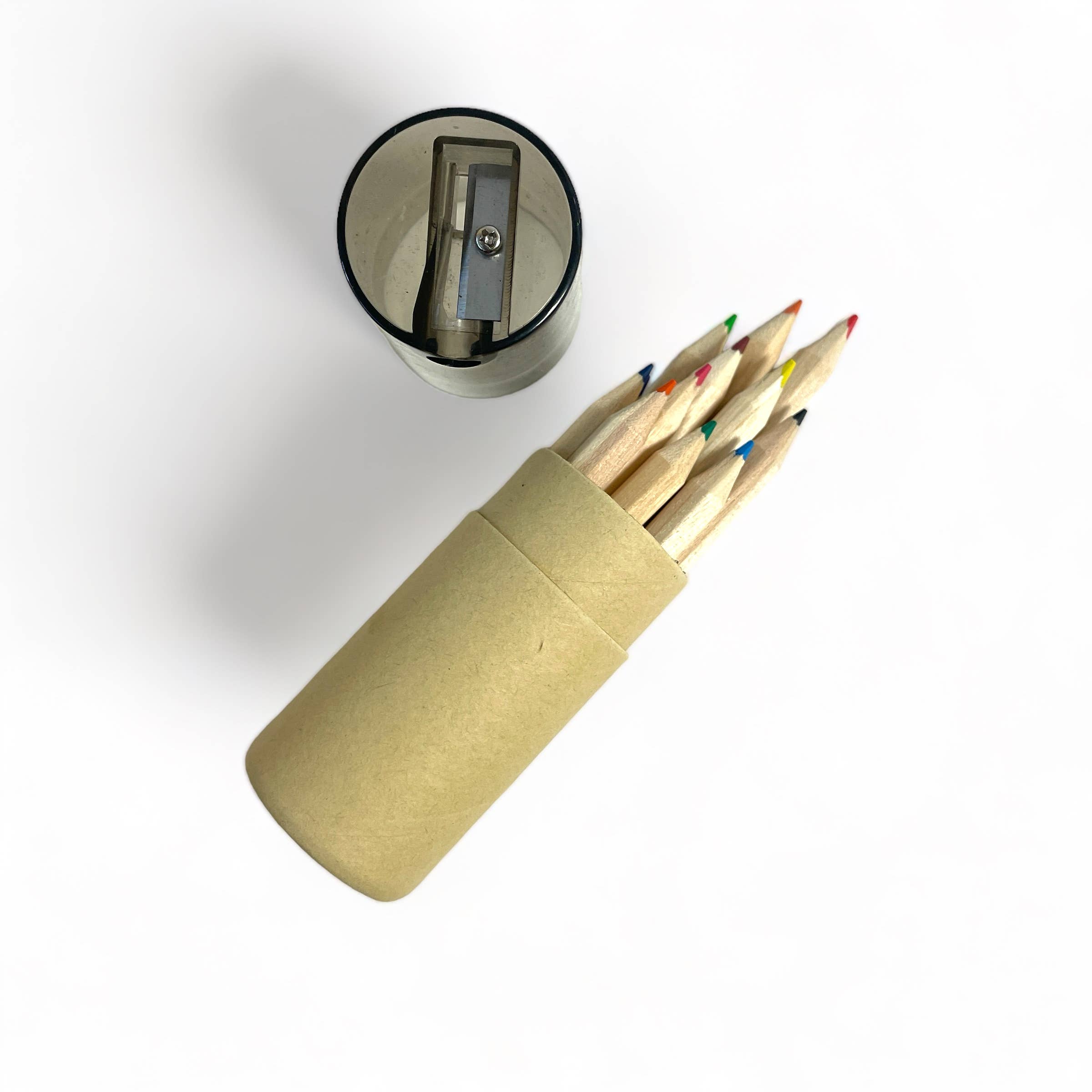 Mini Colored Pencils w/ Sharpener