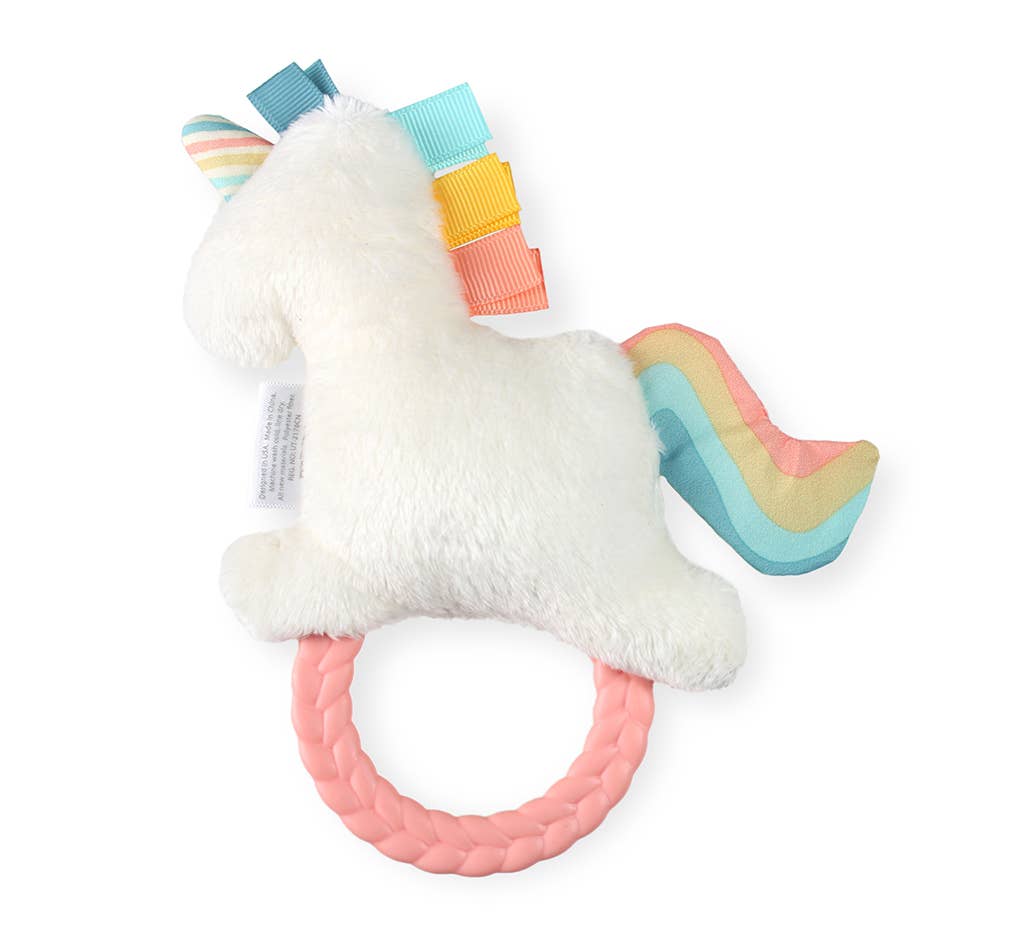 Plush Rattle Pal with Teether