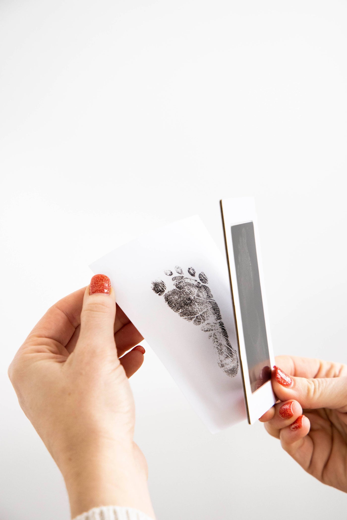 Babyprints Photo Frame and Clean-Touch Ink Pad (Rustic)