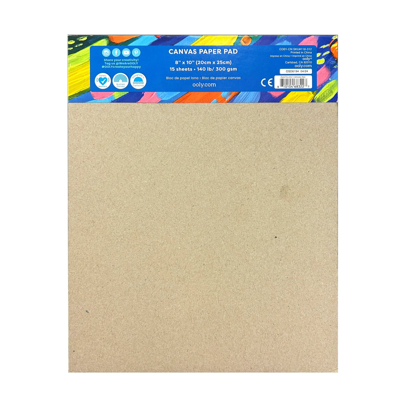 Paintology: Canvas Paper Pad
