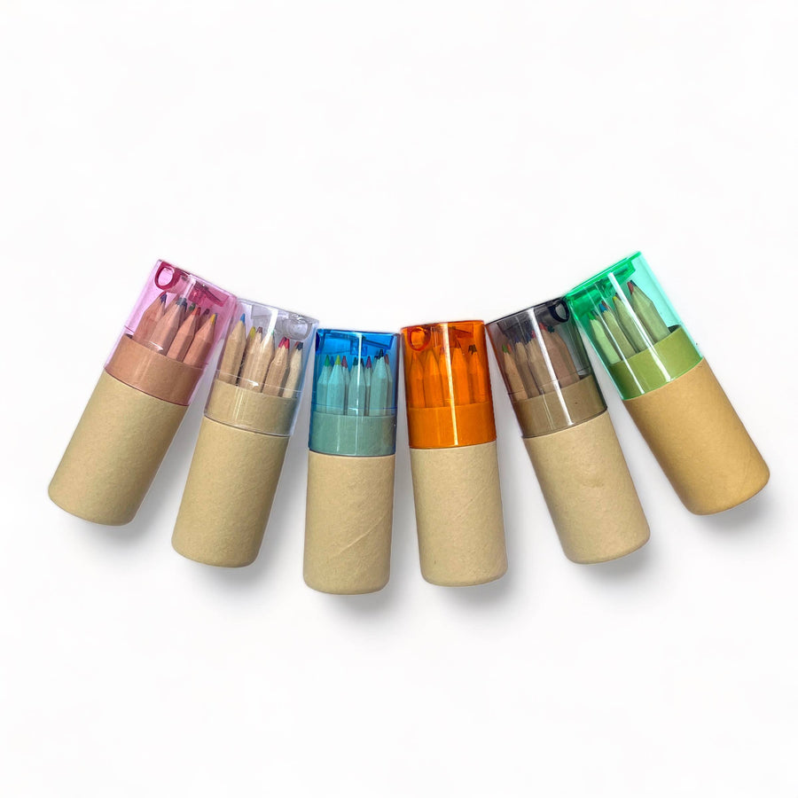 Mini Colored Pencils w/ Sharpener