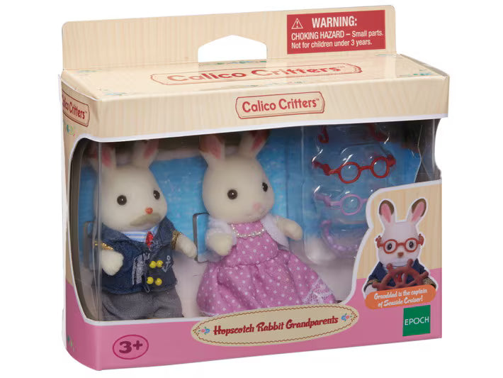 Calico Critters - Chocolate Rabbit Grandparents