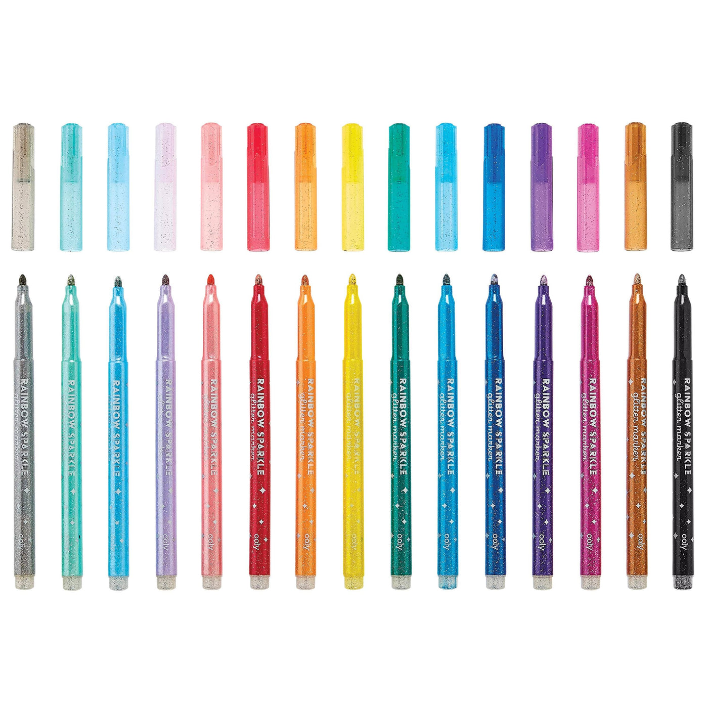 Rainbow Sparkle: Glitter Markers (Set of 15)