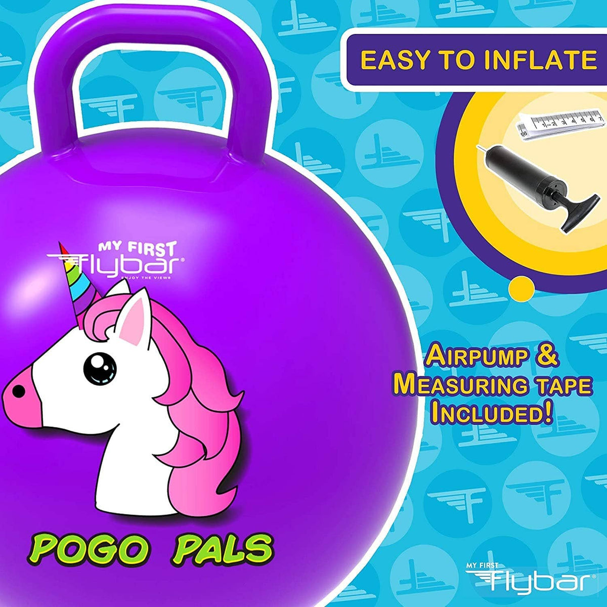 MFF Pogo Pals Hopper Ball - Unicorn - Small