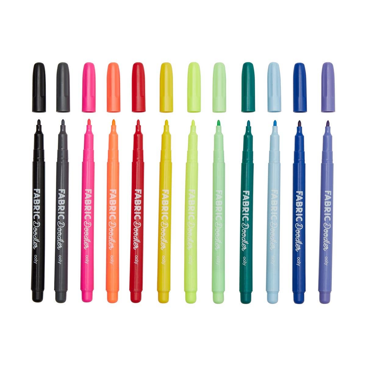 Fabric Doodlers: Permanent Fabric Markers (Set of 12)