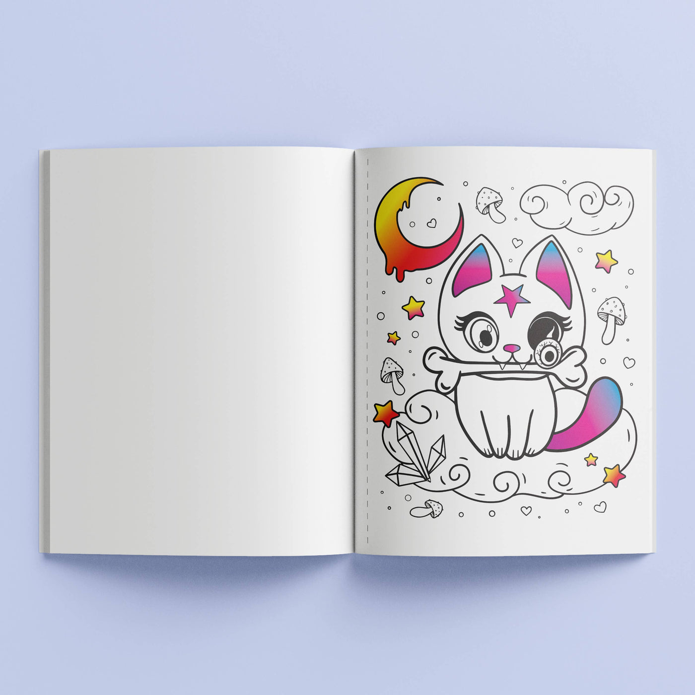 Velvet Coloring Kreepy Kawaii