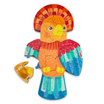 Parrot 2-in-1 Wooden Puzzle (21 pieces)