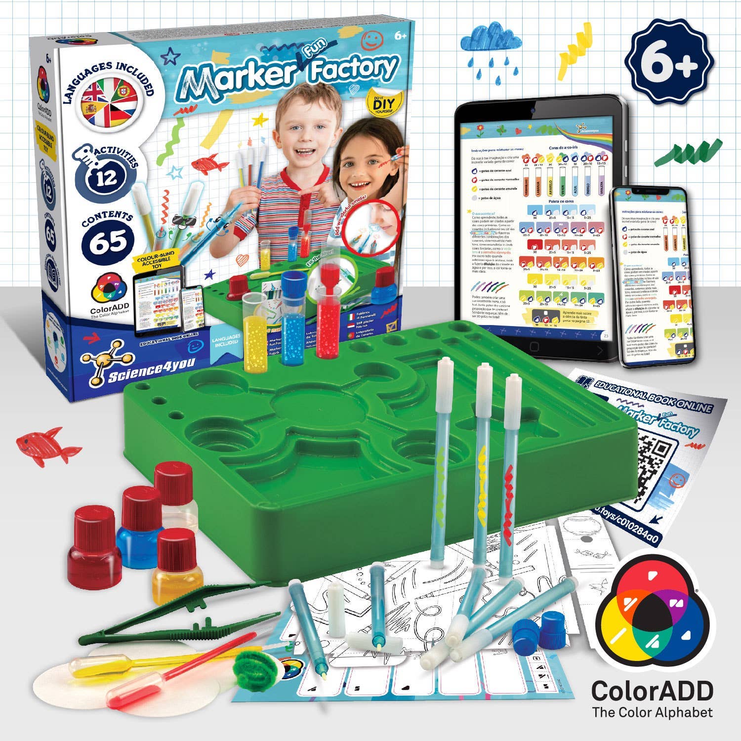 Marker Fun Factory - Educational Toy for Kids (7 Languages)