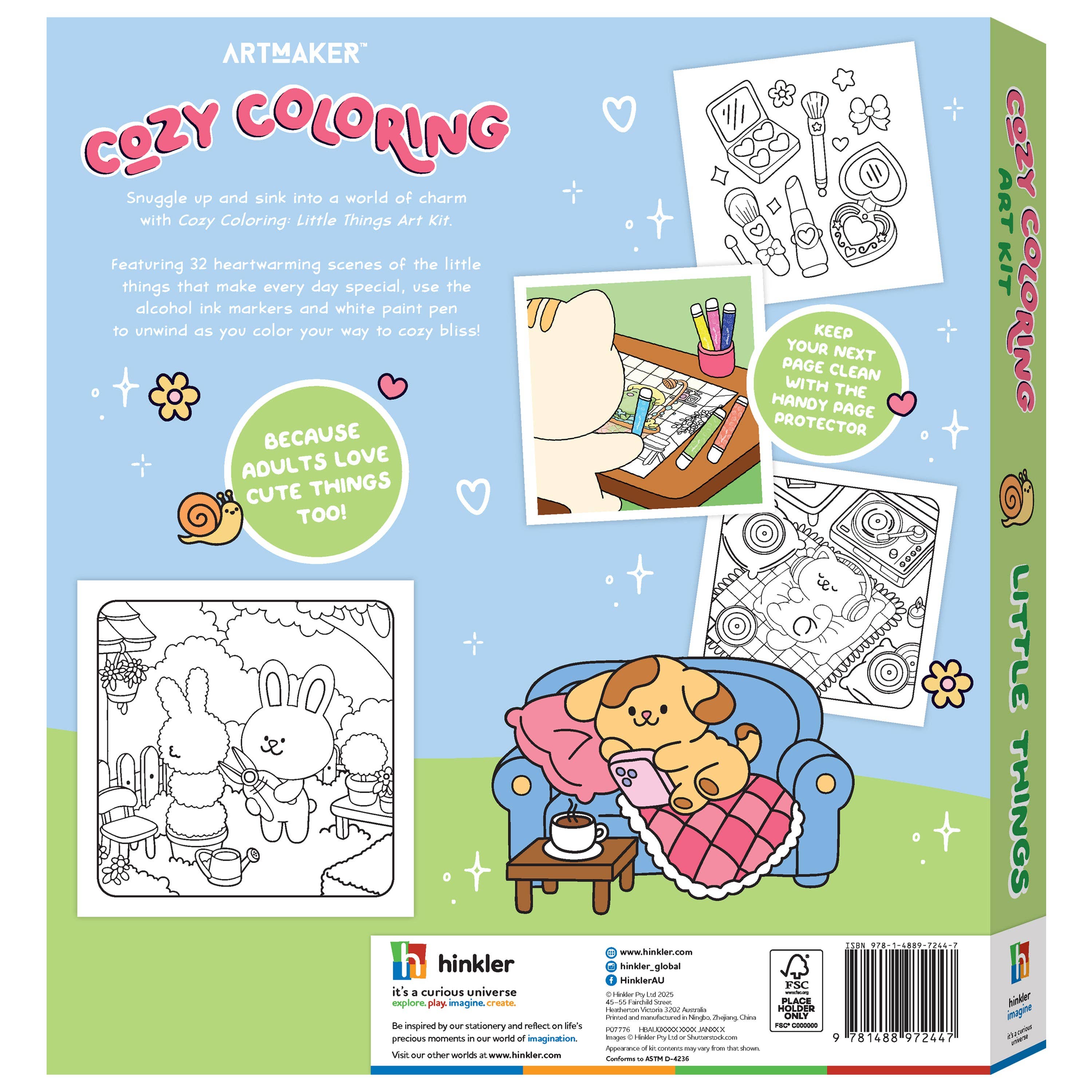 Cozy Coloring Little Things Kit