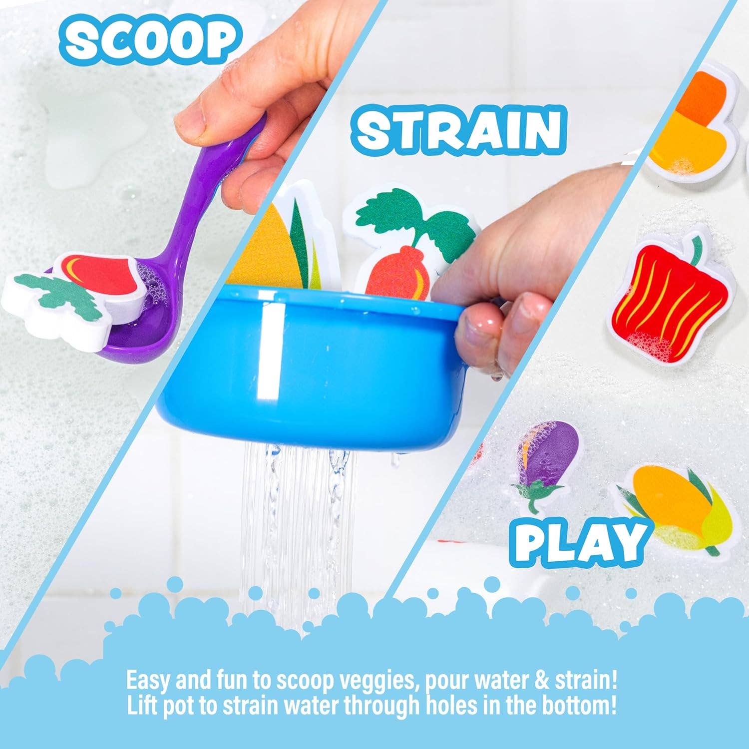 Tub Soup Strain & Play Toddler Bath Toy
