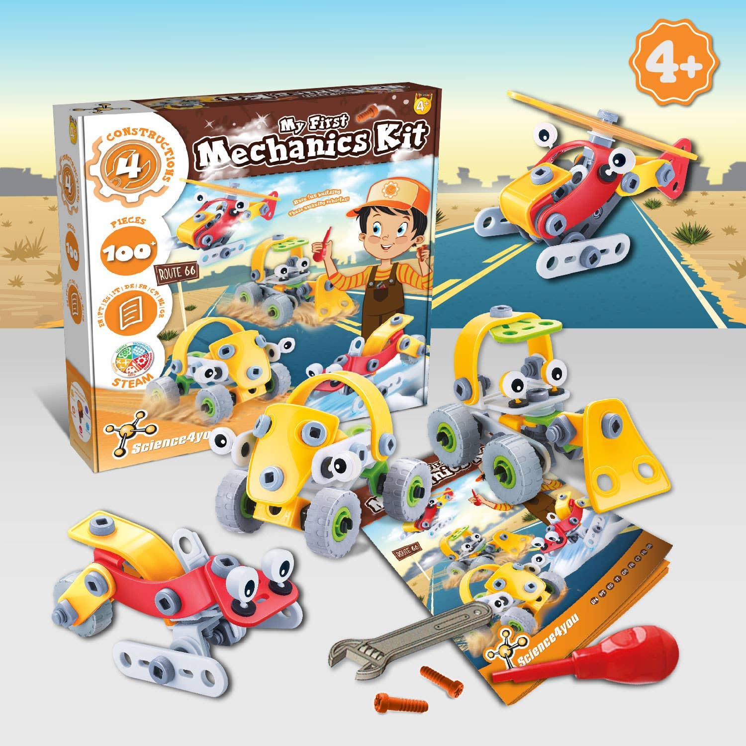 My First Mechanics Kit - Construction Toy (9 Languages)