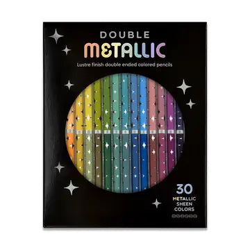 Metallic Dual-Ended Colored Pencils