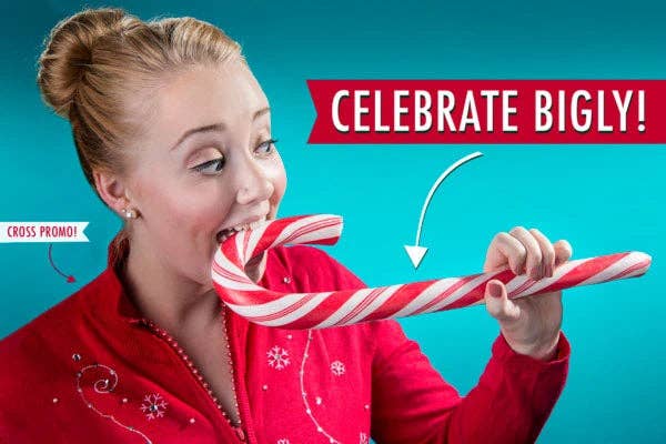 Giant Edible Candy Cane