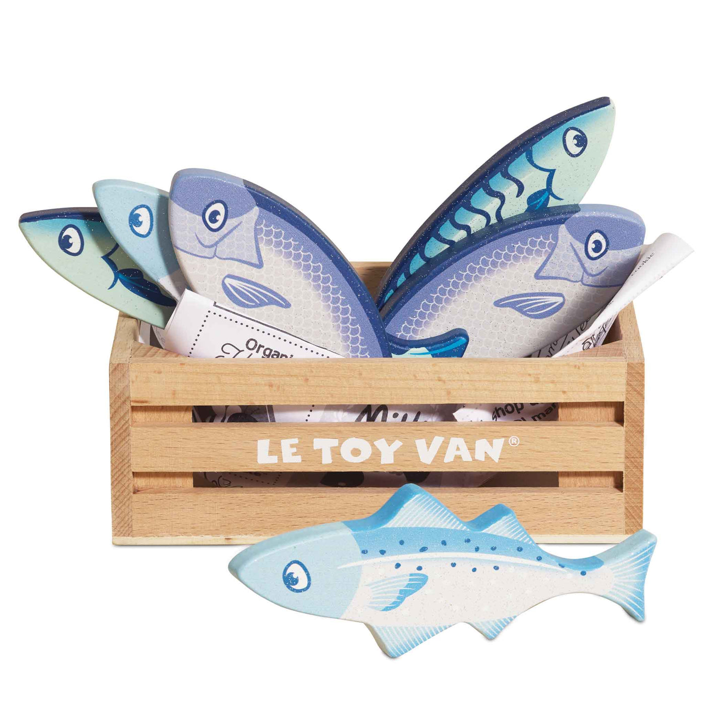 Market Fish Wooden Play Market Crate