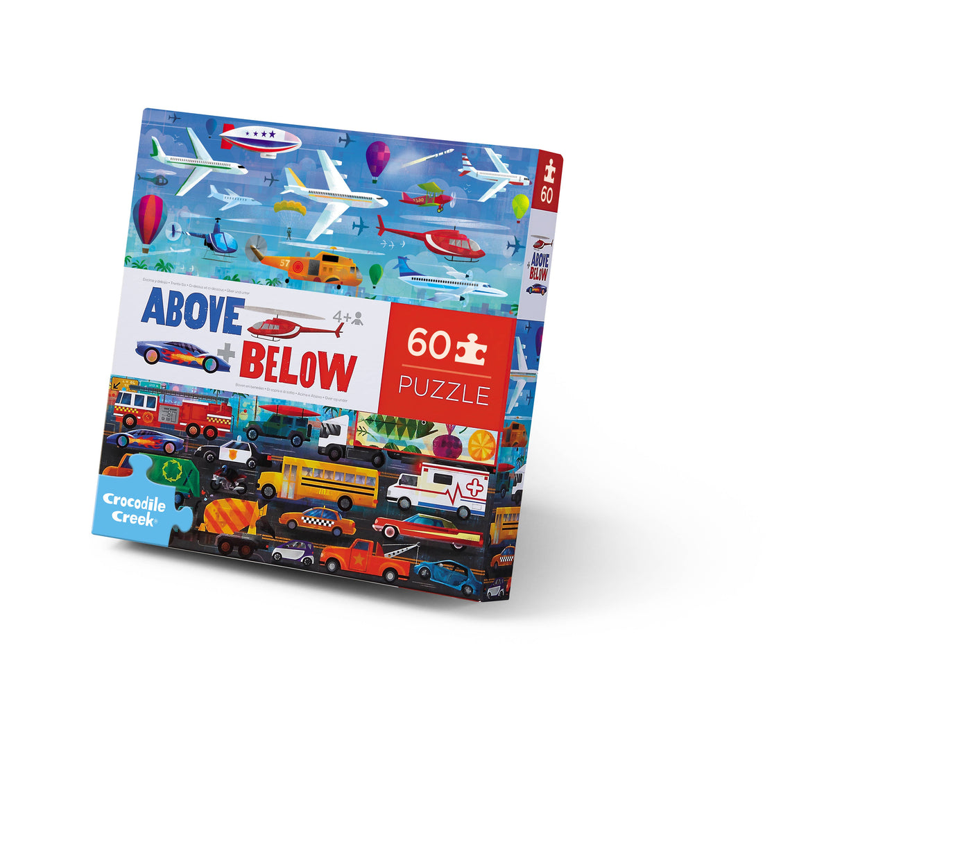 60-Piece Above & Below Puzzle - Things That Go