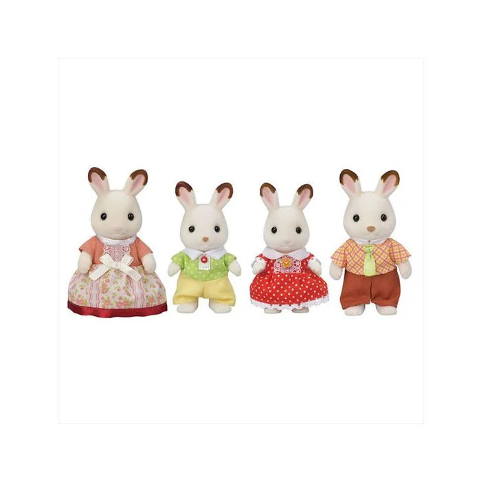 Calico Critters - Chocolate Rabbit Family