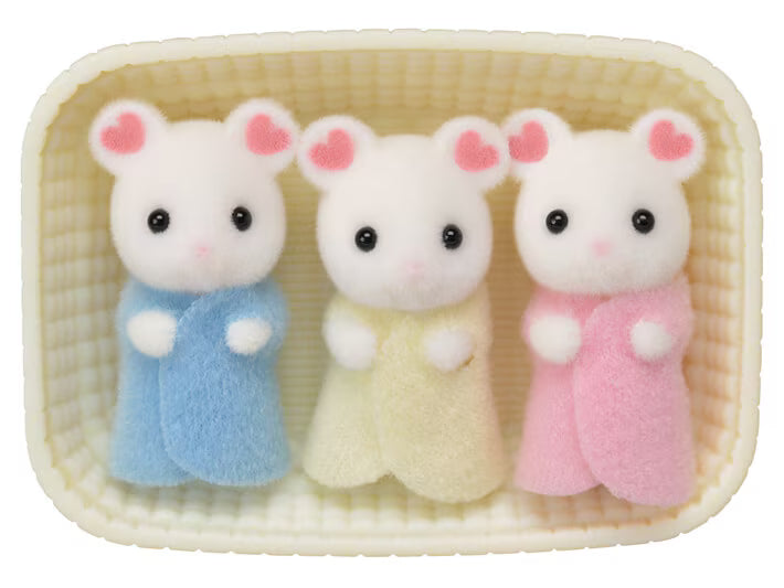 Calico Critters - Marshmallow Mouse Triplets