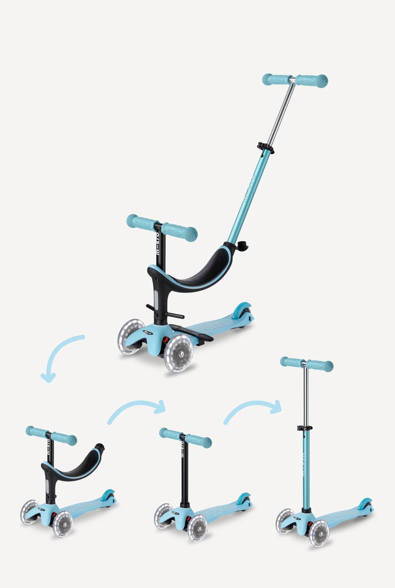 Micro - Mini 2Grow Deluxe LED Scooter